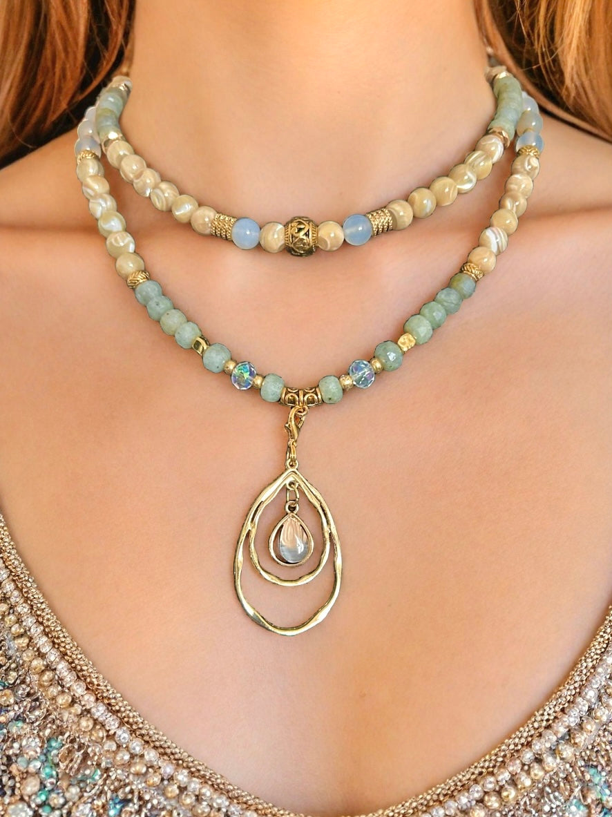 Spiral Glow - 3-Way Necklace & Bracelet