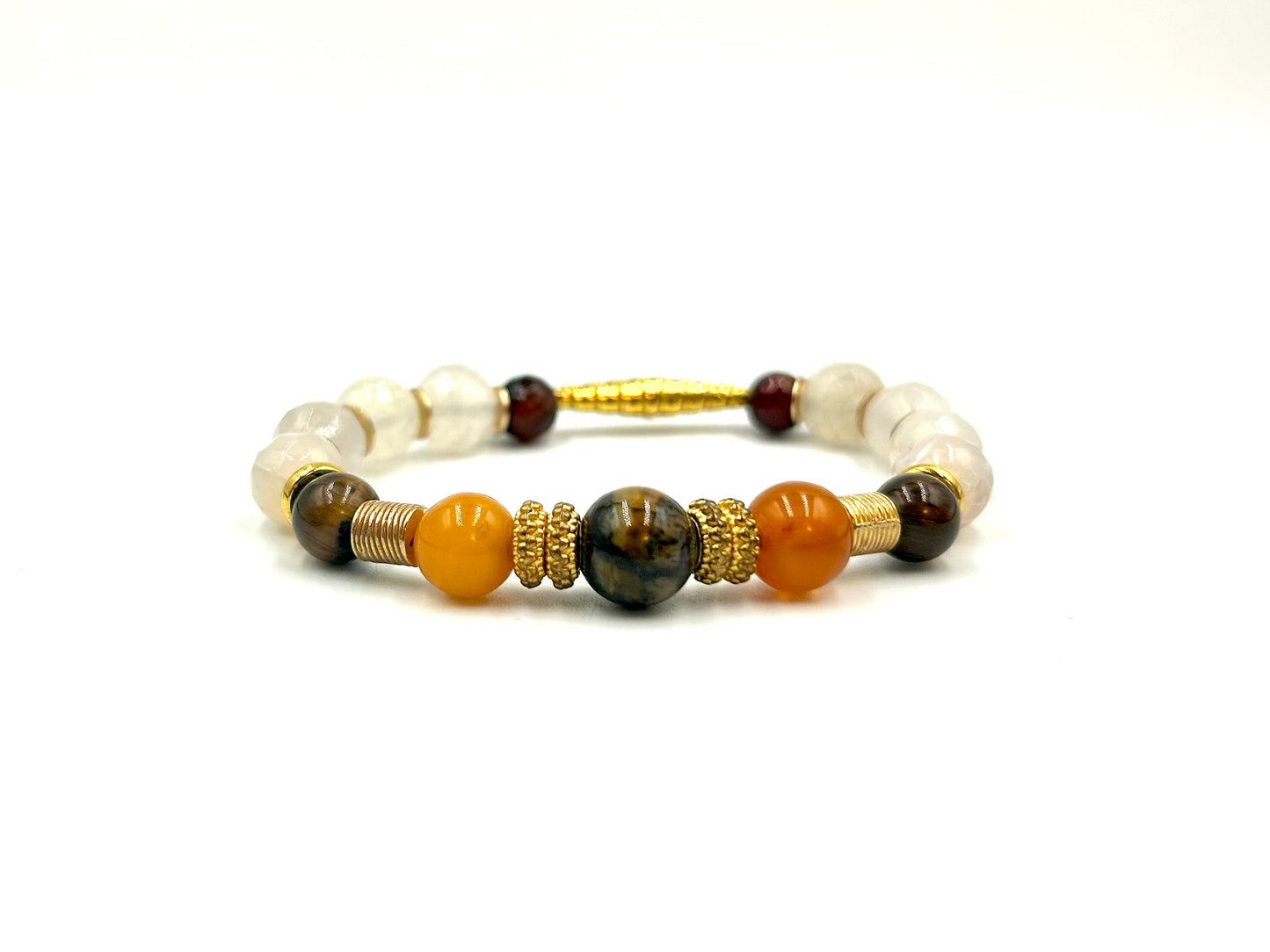 Amber on Ice - 3 Piece Bracelet Set