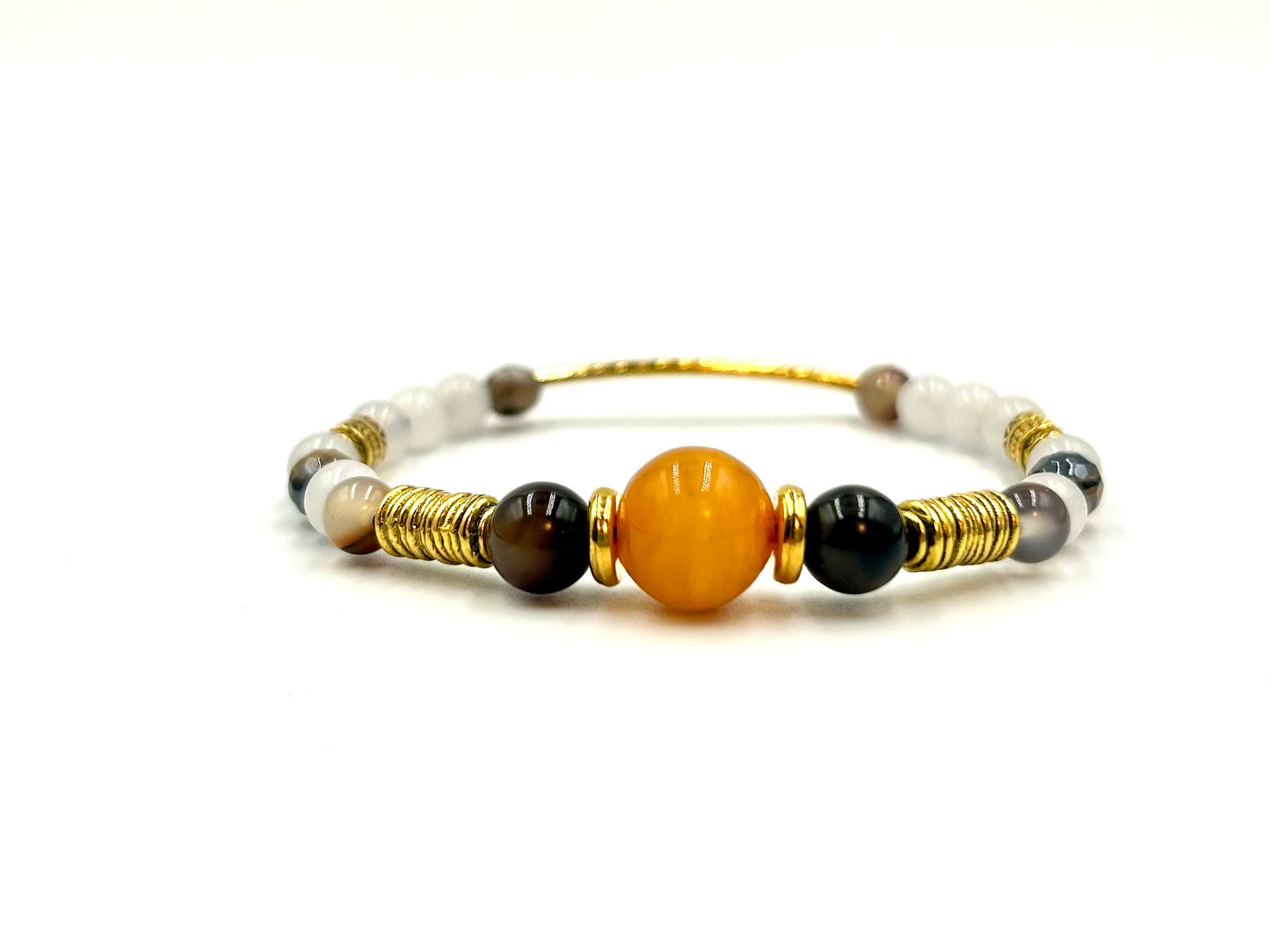 Amber on Ice - 3 Piece Bracelet Set