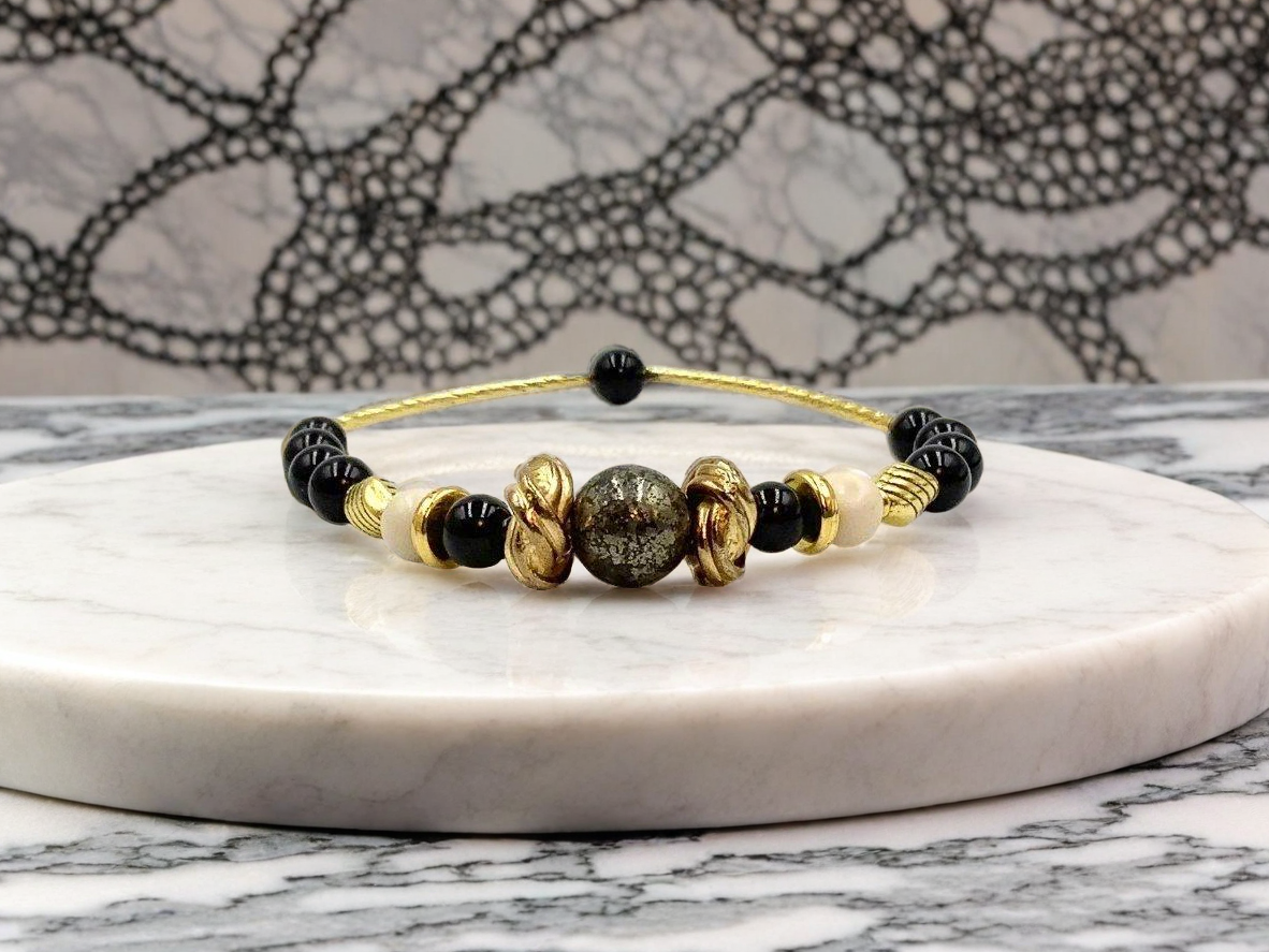 Ebony & Ivory - 3 Piece Bracelet Set