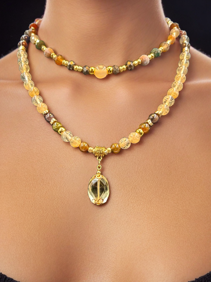 Citrus Treasure - 3-Way Necklace & Bracelet