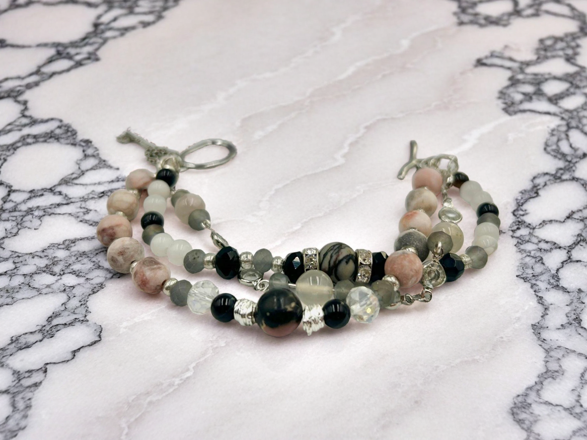 Rose Serenade - Multi Strand Bracelet