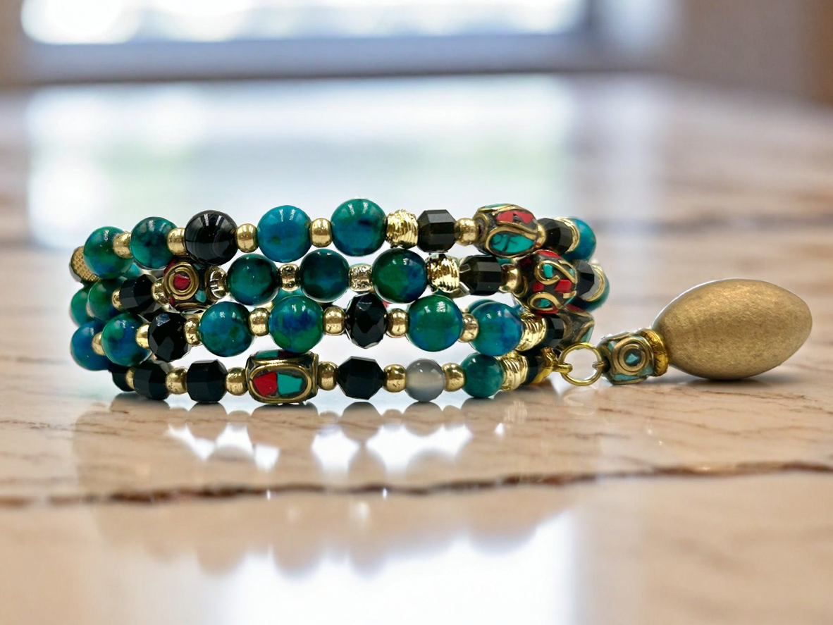 True Blue - Single Strand Bracelet