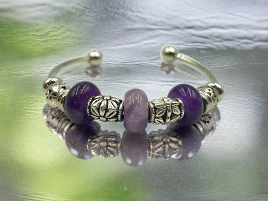 Mauve Magic - Single Cuff Bangle