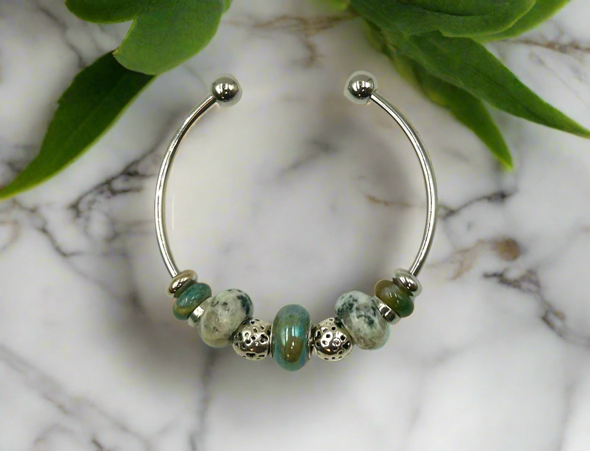 Kiwi Bloom - Single Cuff Bangle