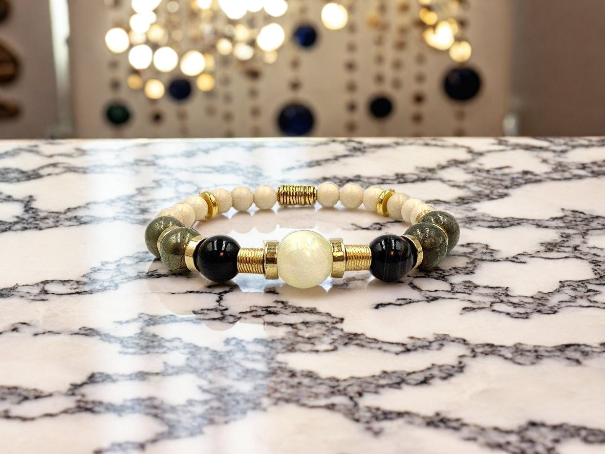 Ebony & Ivory - 3 Piece Bracelet Set