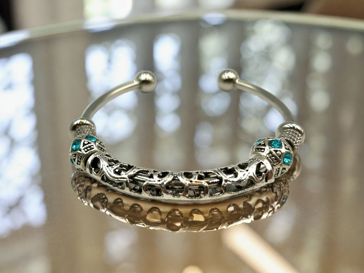 Aqua Sky - Single Cuff Bangle