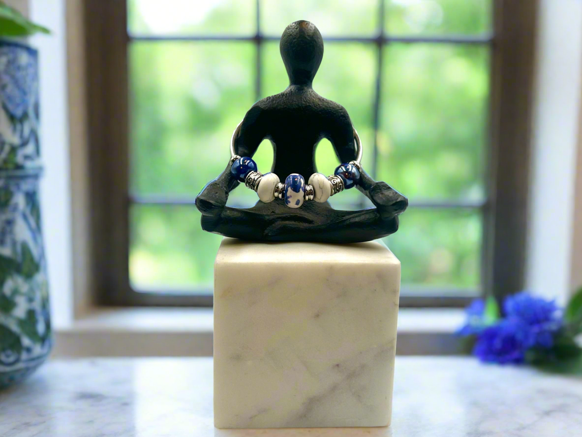 Blue Willow - Single Cuff Bangle