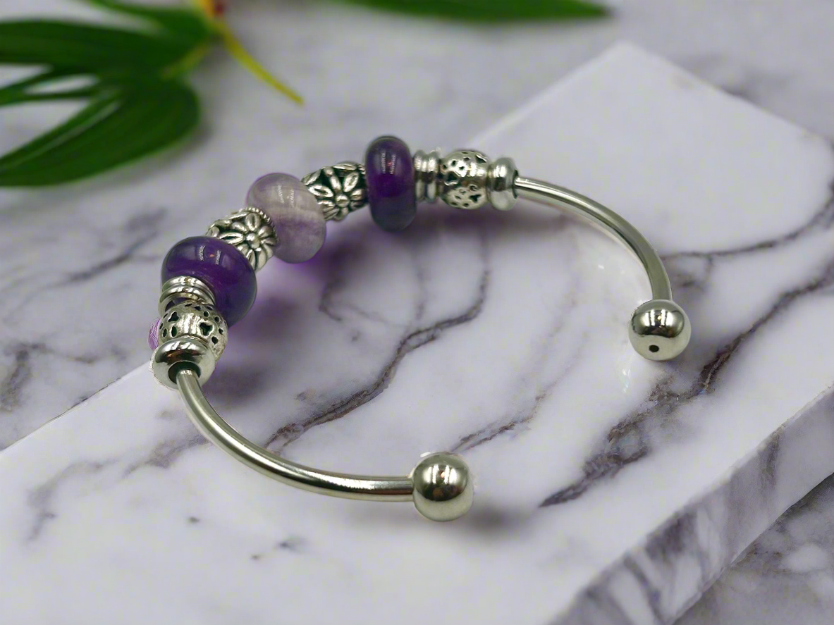 Mauve Magic - Single Cuff Bangle