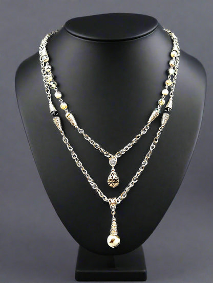 Dusk - Beaded Chain Necklace