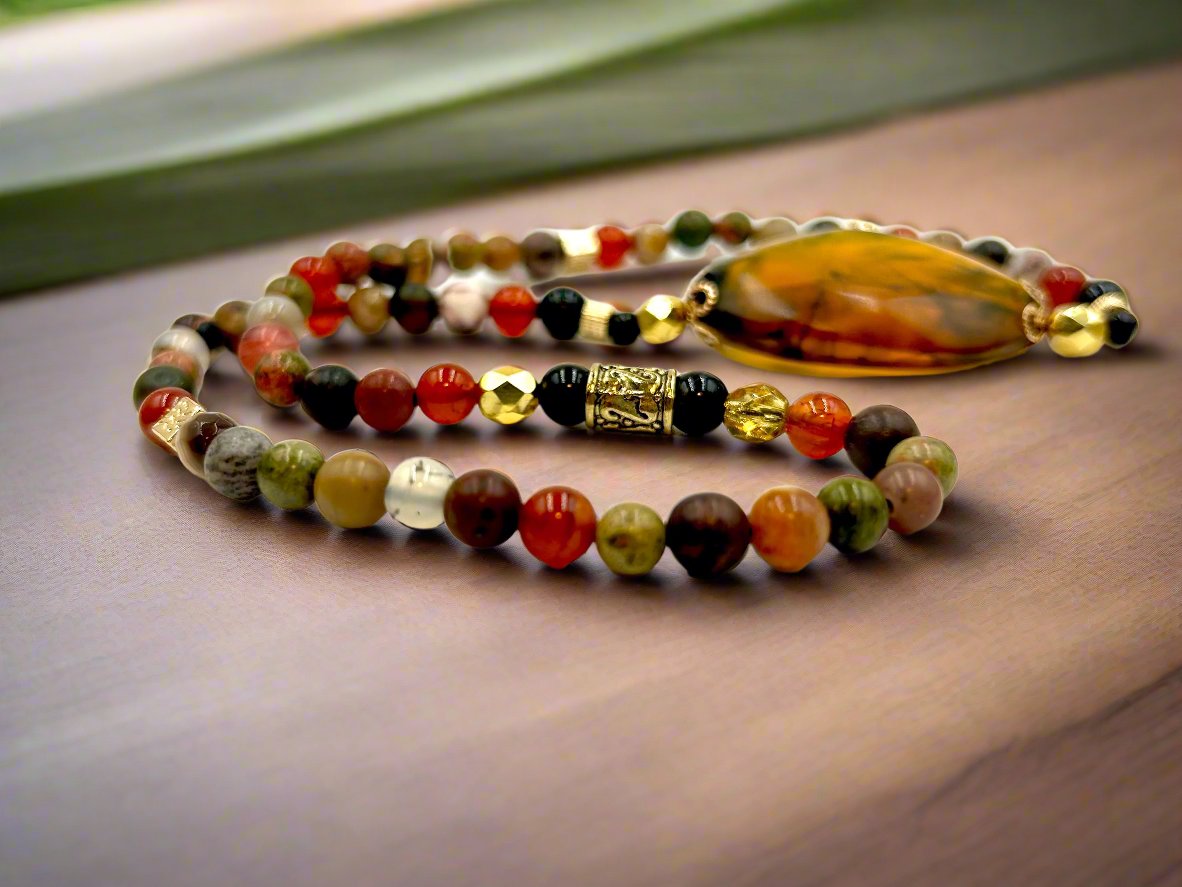 Amber Glow - 2-Way Necklace & Bracelet