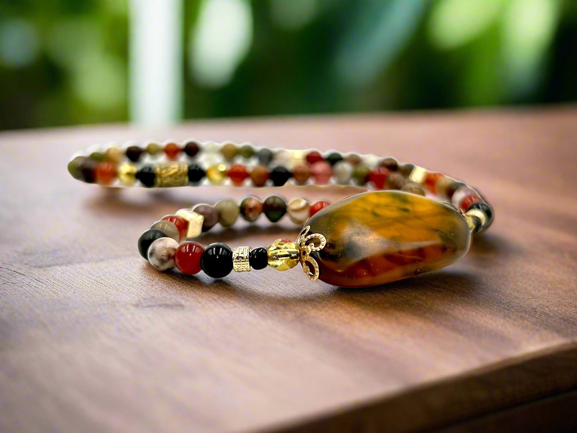 Amber Glow - 2-Way Necklace & Bracelet