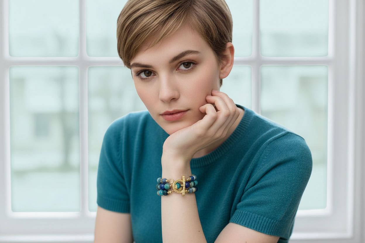 Blue Rhapsody- Multi Strand Bracelet