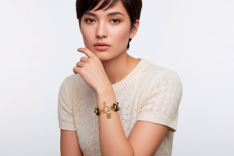 Ebony & Ivory - Multi Strand Bracelet