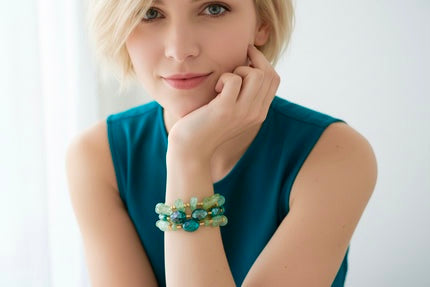 Aqua Embrace - 3 Piece Bracelet Set