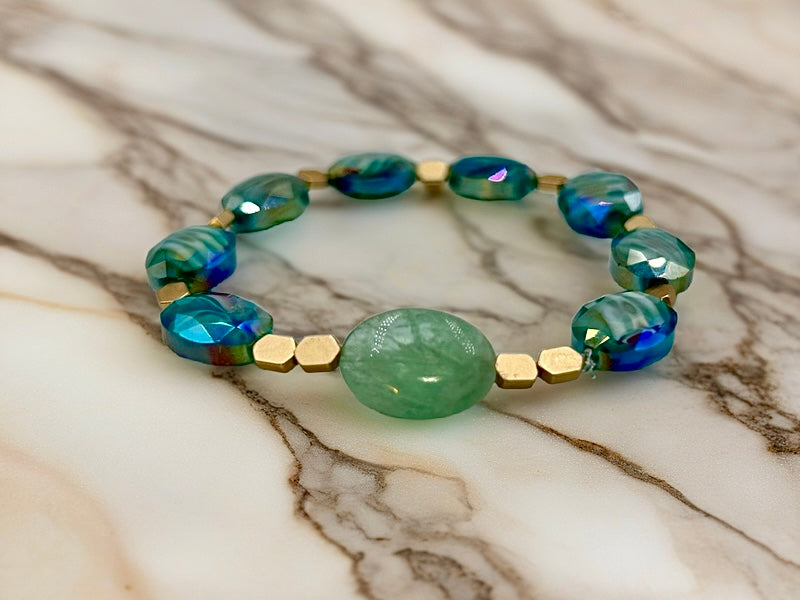 Aqua Embrace - 3 Piece Bracelet Set