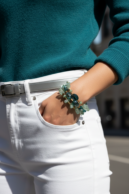 Aqua Embrace - 3 Piece Bracelet Set