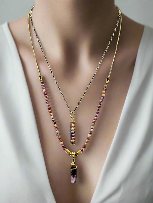 Bedazzled - Beaded Chain Necklace