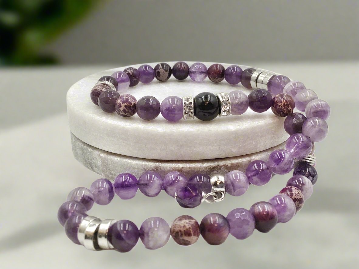 Lovely Lavender - 2-Way Necklace & Bracelet