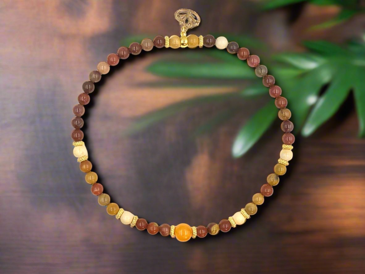 Amber & Mookaite - 2-Way Necklace & Bracelet