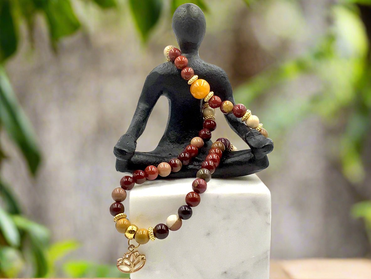 Amber & Mookaite - 2-Way Necklace & Bracelet