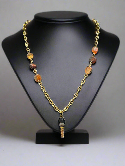 Afterglow - Beaded Chain Necklace