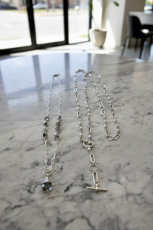 Silver Dream - Beaded Chain Necklace