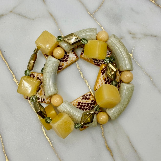 Desert Jade - 3 Piece Bracelet Set