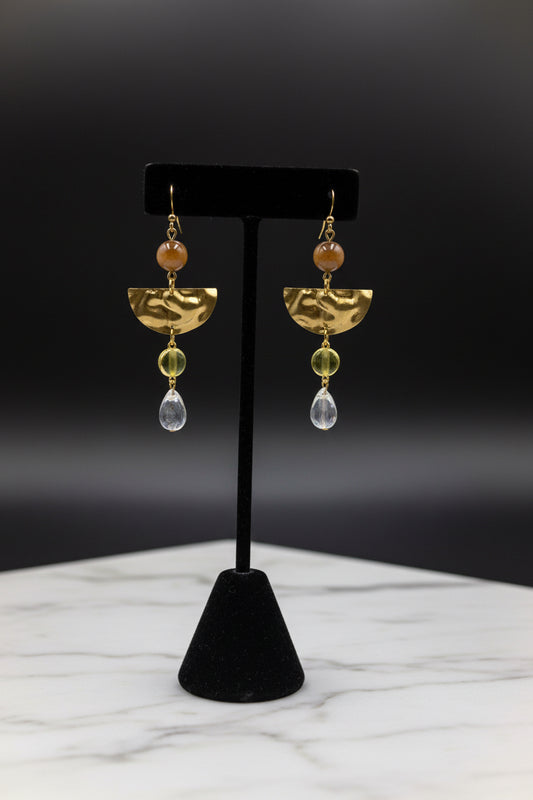 Tigers Eye - Adjustable  Earrings