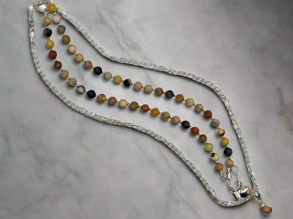 Moonstruck-Beaded Chain Necklace