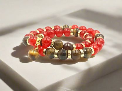 Crimson Tiger - 2-Way Necklace & Bracelet