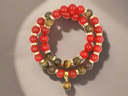 Crimson Tiger - 2-Way Necklace & Bracelet