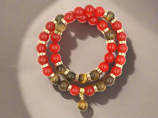 Crimson Tiger - 2-Way Necklace & Bracelet