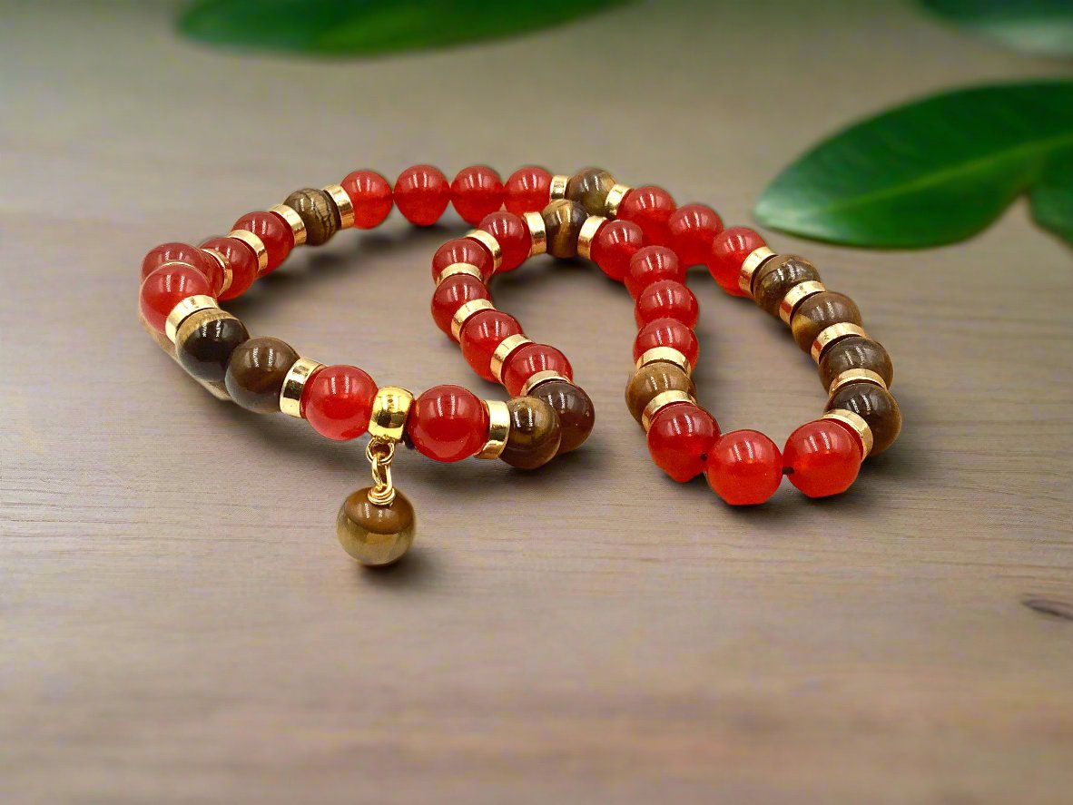 Crimson Tiger - 2-Way Necklace & Bracelet