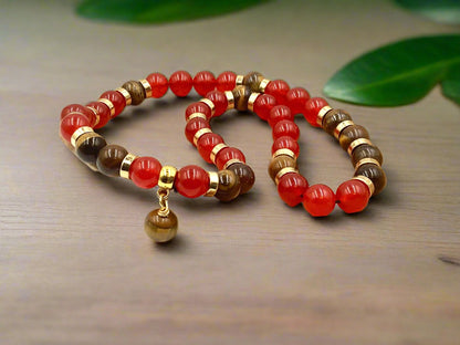 Crimson Tiger - 2-Way Necklace & Bracelet