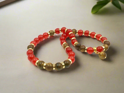 Crimson Tiger - 2-Way Necklace & Bracelet