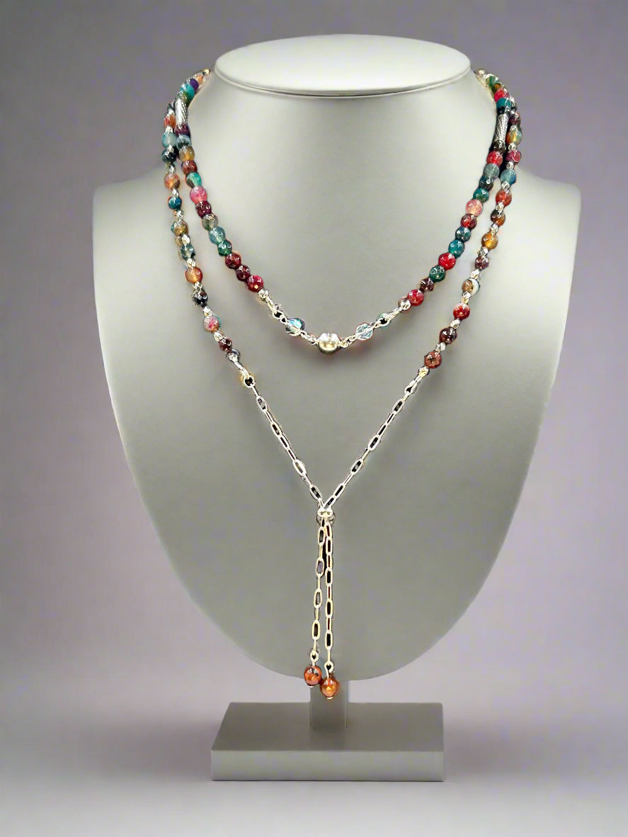 Berry Bliss - Beaded Chain Necklace