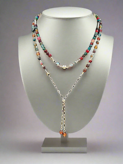 Berry Bliss - Beaded Chain Necklace