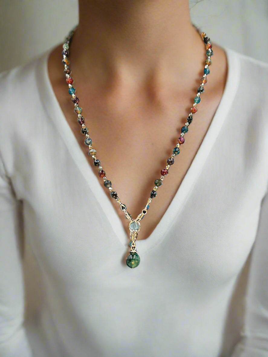 Berry Bliss - Beaded Chain Necklace