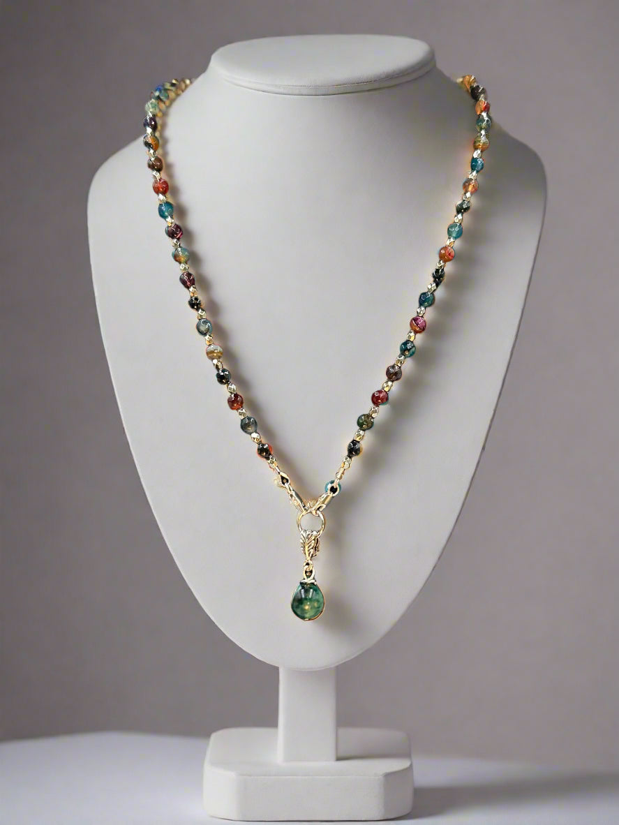 Berry Bliss - Beaded Chain Necklace