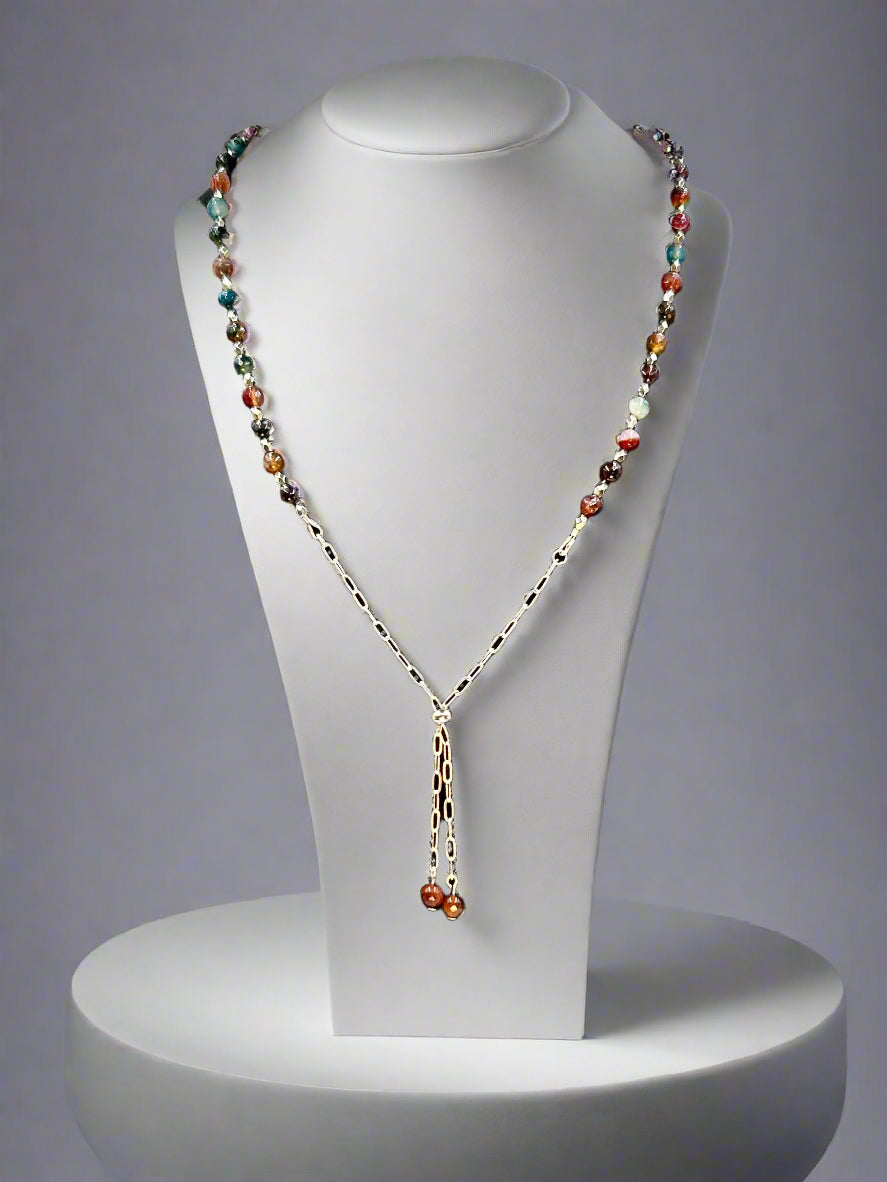 Berry Bliss - Beaded Chain Necklace