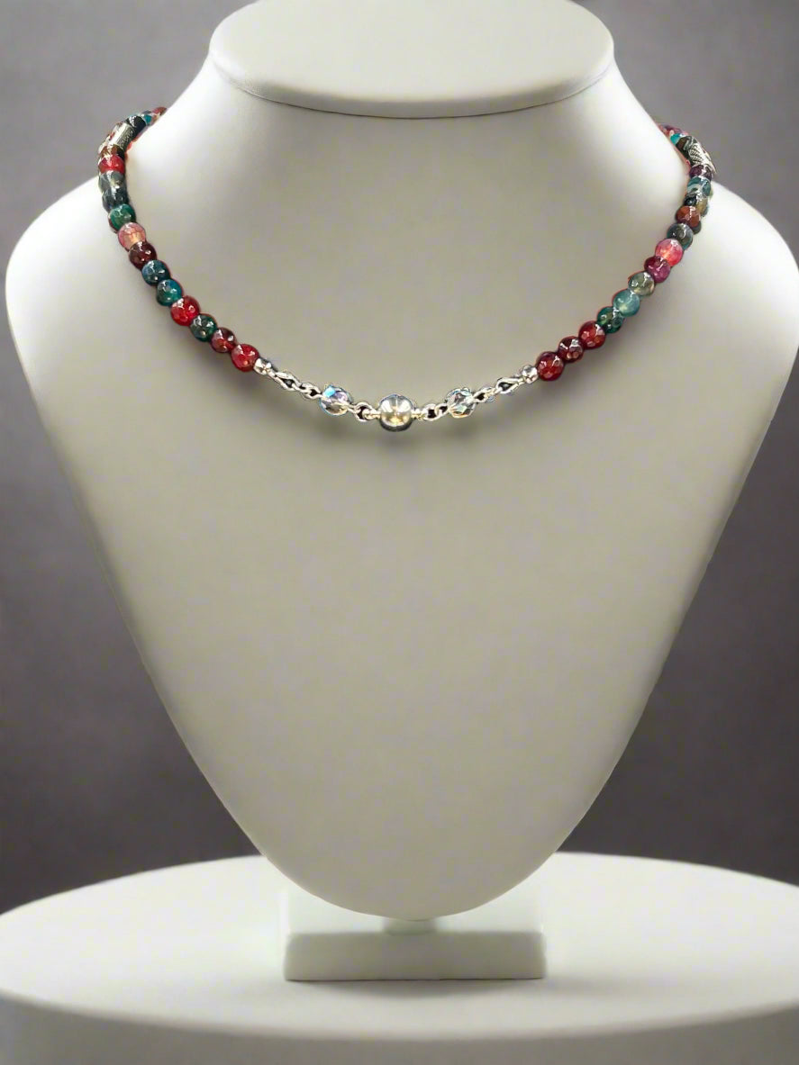 Berry Bliss - Beaded Chain Necklace