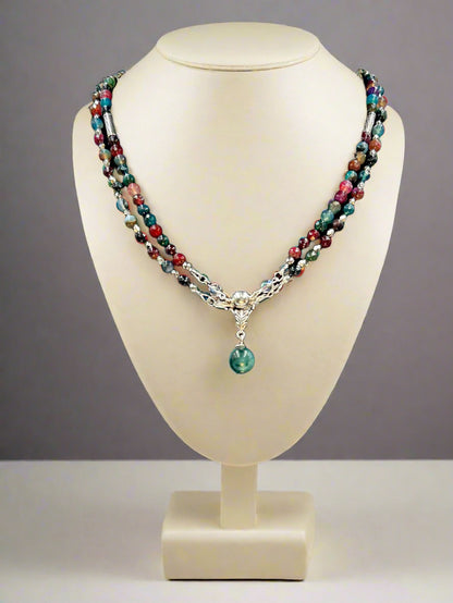 Berry Bliss - Beaded Chain Necklace