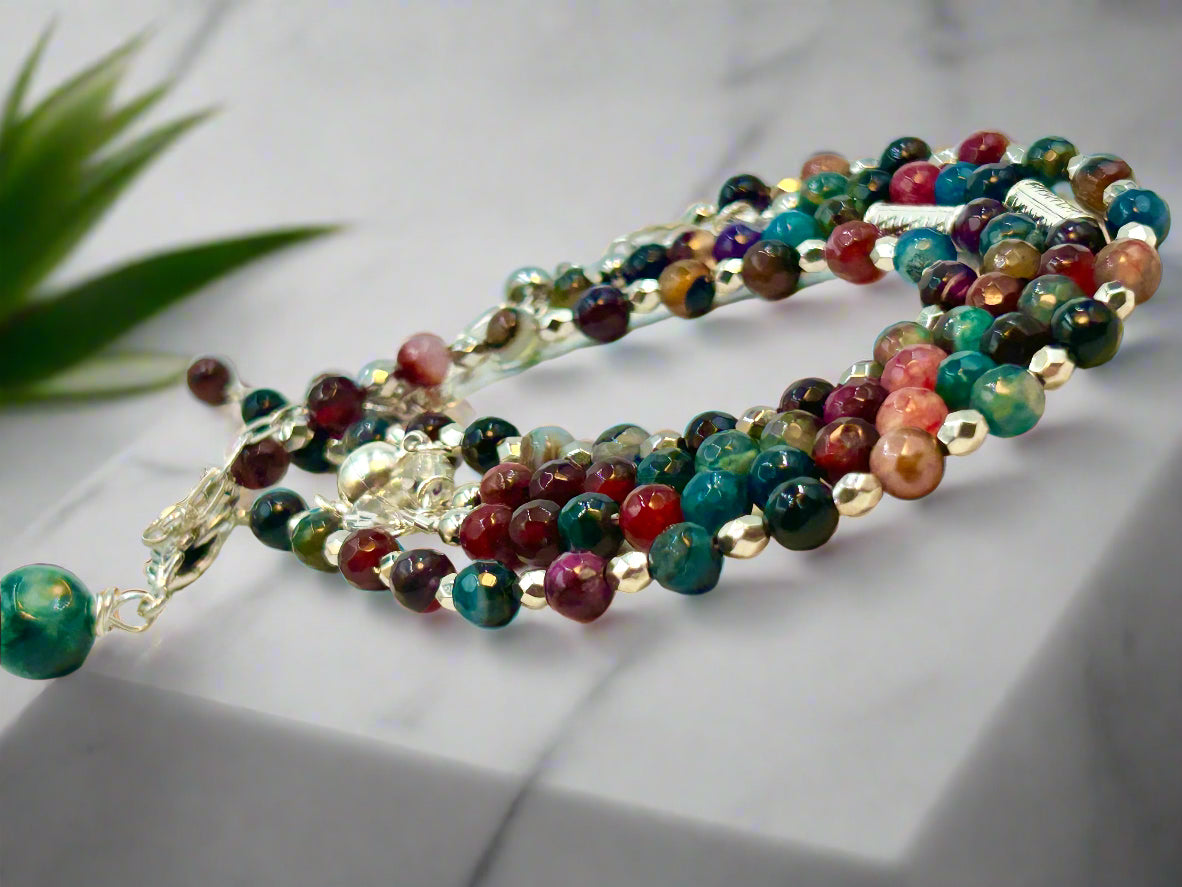 Berry Bliss - Beaded Chain Necklace