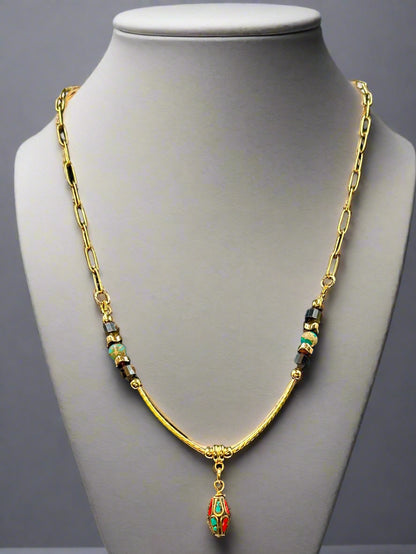 Shangri-La - Beaded Chain Necklace