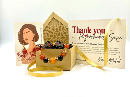 Carnelian & Amber - 2 Piece Gift Set