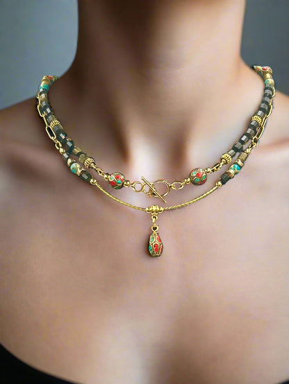 Shangri-La - Beaded Chain Necklace