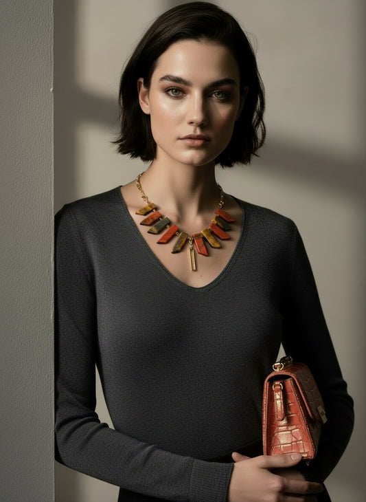 Empress - Beaded Chain Necklace