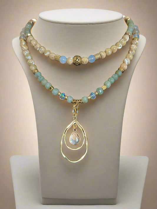 Spiral Glow - 3-Way Necklace & Bracelet
