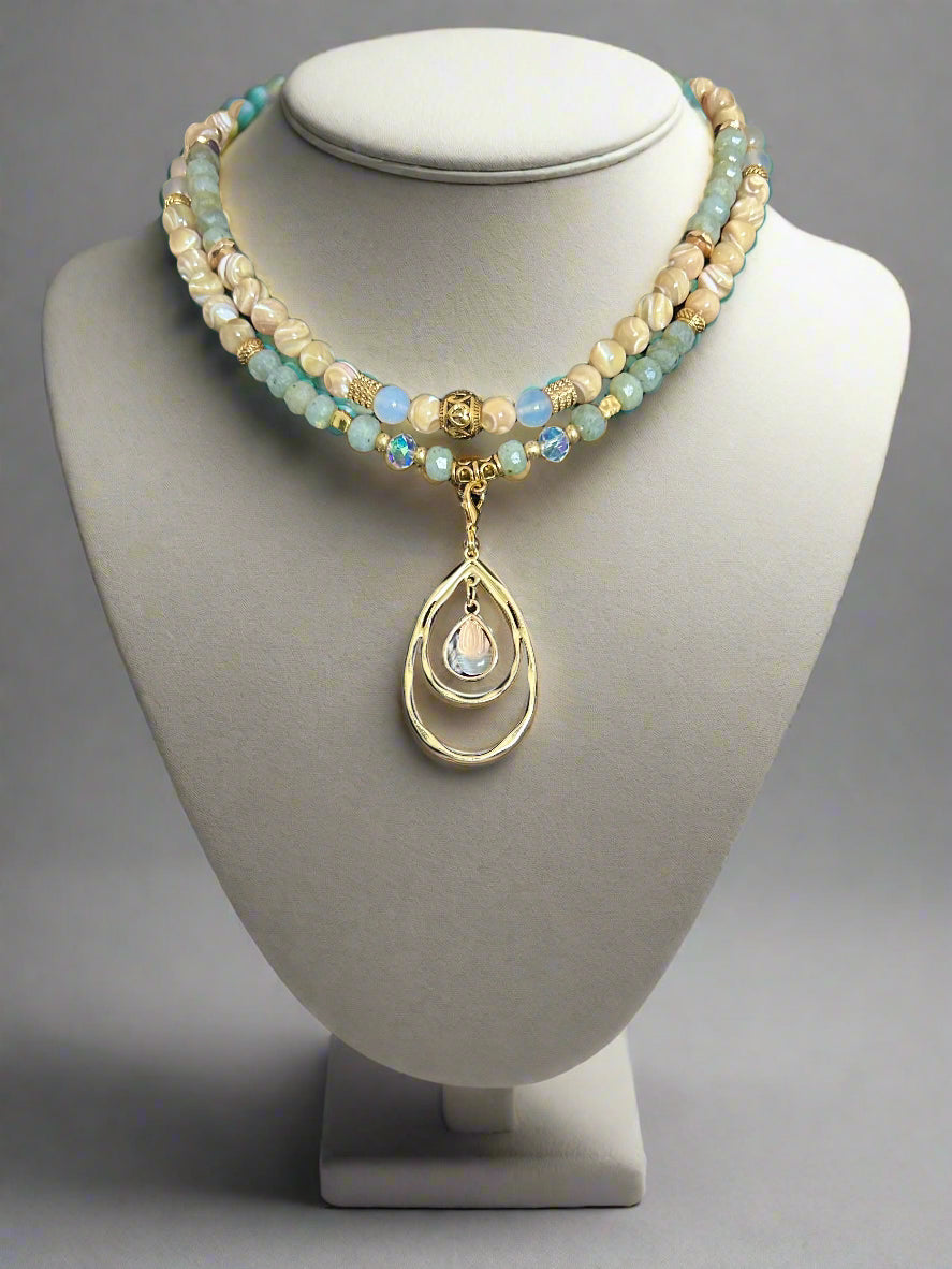 Spiral Glow - 3-Way Necklace & Bracelet